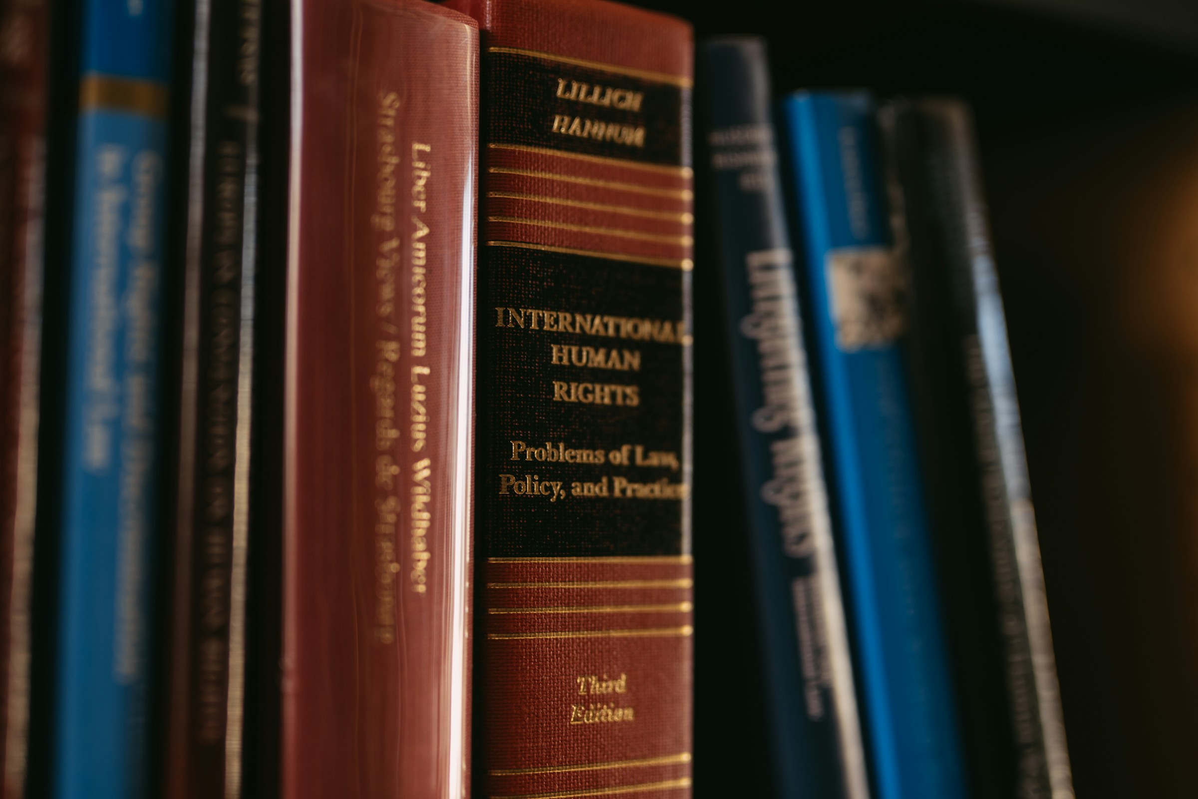 Law books on a library shelf, ready to be valued